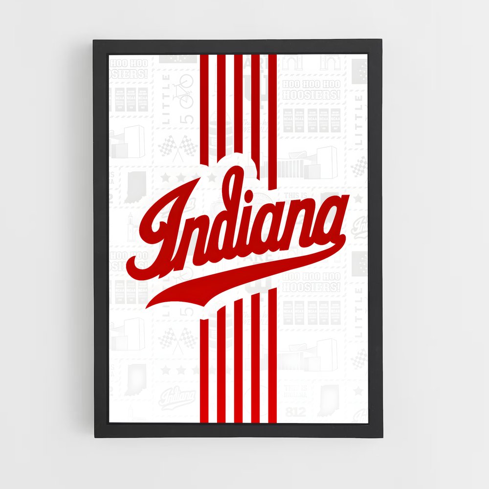 Poster Indiana Spirit – affiche Basketball (vue 2)